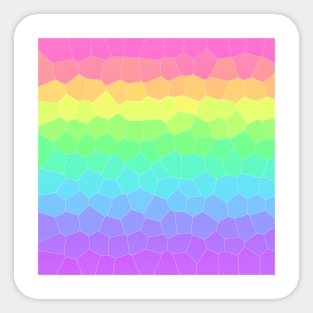 Bright Rainbow Geometric Sticker